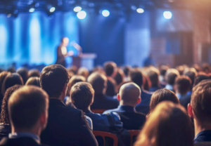 Plateia durante evento