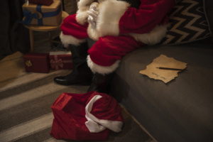 papai noel sentado